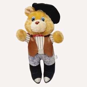 VTG Cloud Nine Brown Teddy Bear Cowboy Dressed Plush Stuffed Toy
